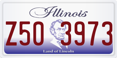 IL license plate Z503973