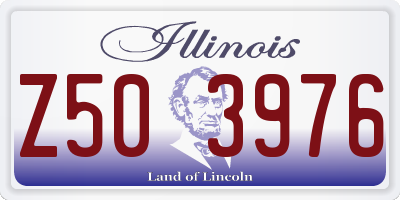 IL license plate Z503976