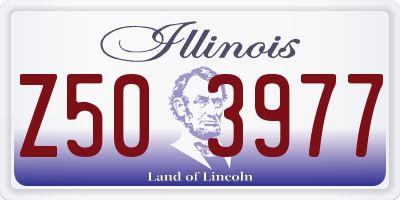 IL license plate Z503977