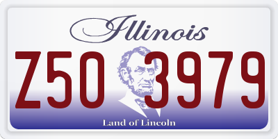 IL license plate Z503979