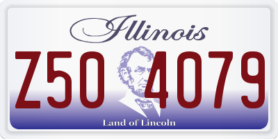 IL license plate Z504079