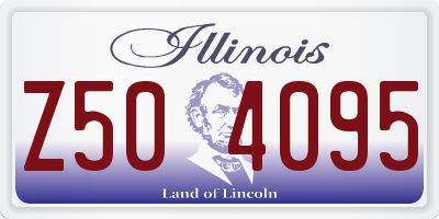 IL license plate Z504095