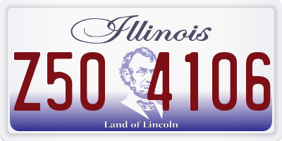 IL license plate Z504106