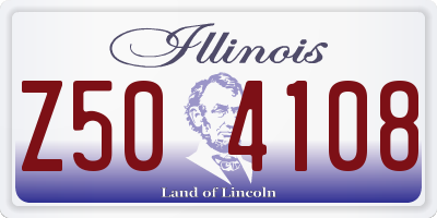 IL license plate Z504108