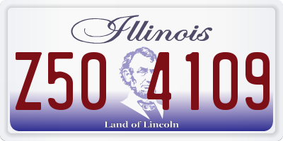 IL license plate Z504109