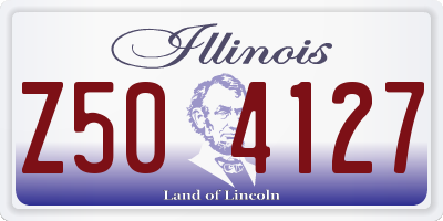 IL license plate Z504127