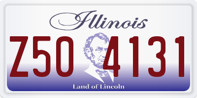 IL license plate Z504131