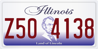 IL license plate Z504138