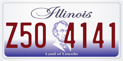 IL license plate Z504141