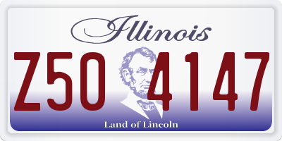 IL license plate Z504147