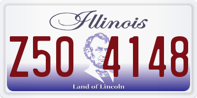 IL license plate Z504148