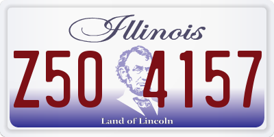 IL license plate Z504157