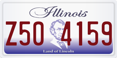 IL license plate Z504159