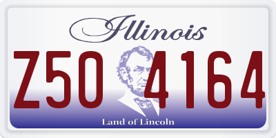 IL license plate Z504164