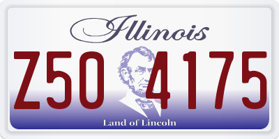 IL license plate Z504175