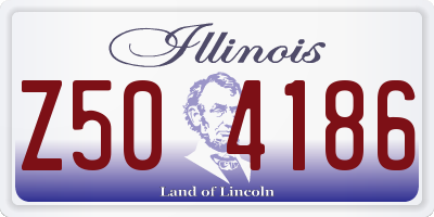 IL license plate Z504186