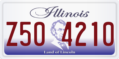 IL license plate Z504210