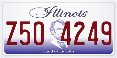 IL license plate Z504249