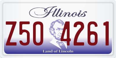 IL license plate Z504261