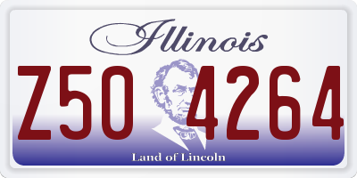 IL license plate Z504264