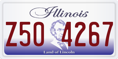 IL license plate Z504267