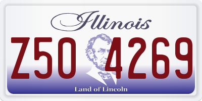 IL license plate Z504269