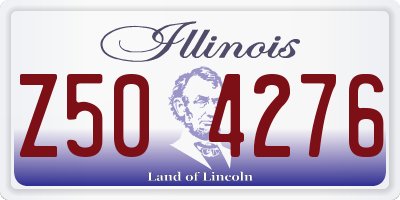 IL license plate Z504276