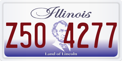IL license plate Z504277