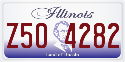 IL license plate Z504282