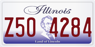 IL license plate Z504284