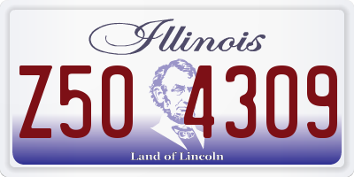 IL license plate Z504309
