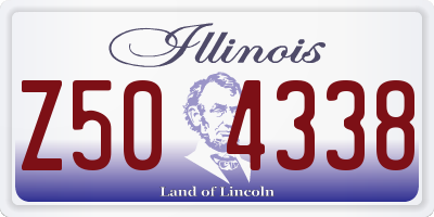 IL license plate Z504338