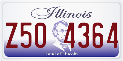 IL license plate Z504364