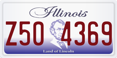 IL license plate Z504369