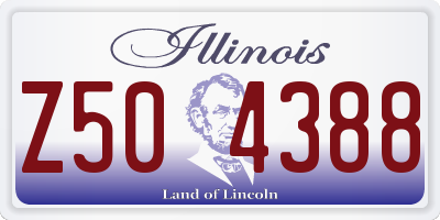 IL license plate Z504388