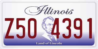 IL license plate Z504391