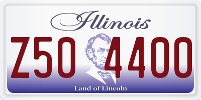 IL license plate Z504400