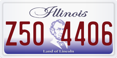 IL license plate Z504406