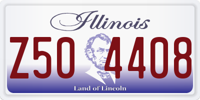 IL license plate Z504408