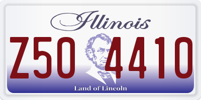 IL license plate Z504410