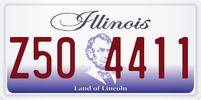 IL license plate Z504411