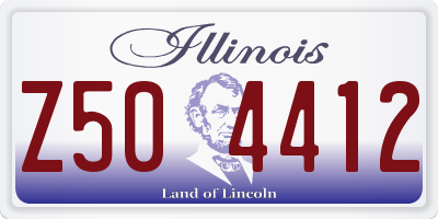 IL license plate Z504412