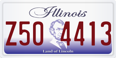 IL license plate Z504413