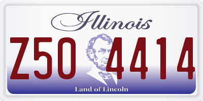 IL license plate Z504414