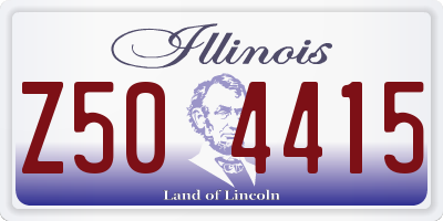 IL license plate Z504415
