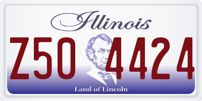 IL license plate Z504424