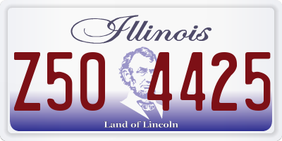 IL license plate Z504425