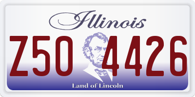 IL license plate Z504426