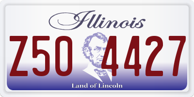 IL license plate Z504427