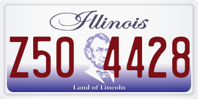IL license plate Z504428